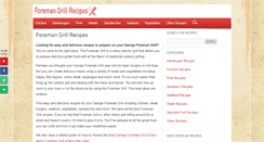 Desktop Screenshot of foremangrillrecipes.com