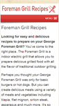 Mobile Screenshot of foremangrillrecipes.com